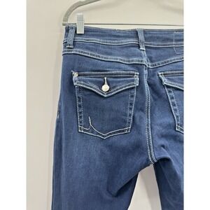 VTG Y2K Inc Denim Jeans 4 Bootleg Curvy Fit Low Rise Western Flap Retro Classic